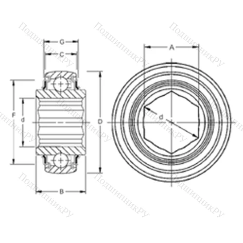 Подшипник шариковый радиальный 207KRRB 9 от производителя  TIMKEN
