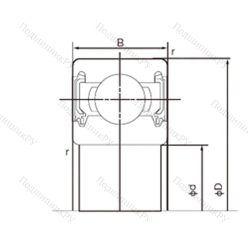 Подшипник шариковый радиальный 6002-2NKE 9