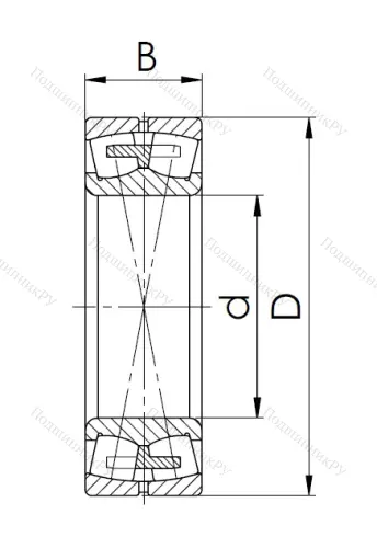 Сферический роликовый подшипник 3003132 H (23032 MW 33) в Новосибирске