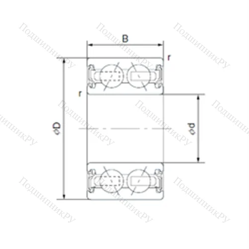 Подшипник шариковый радиально-упорный 32BD 4718T 12DD от производителя  NSK