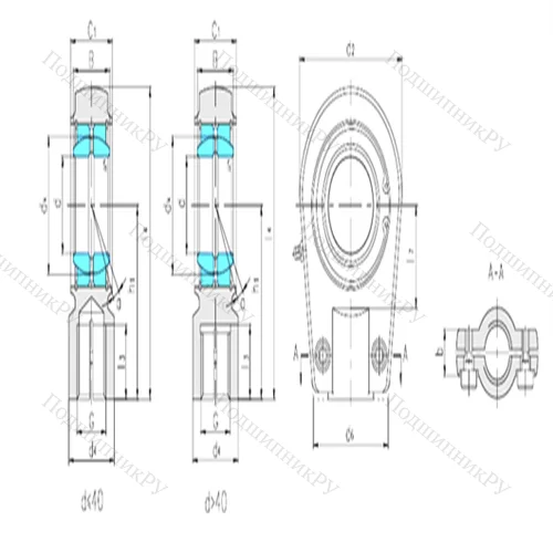 Подшипник скольжения сферический SIR 90ES от производителя  LS