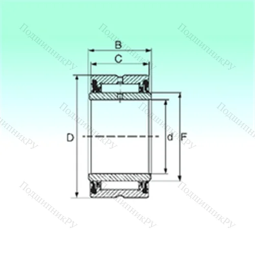 Подшипник игольчатый радиальный NA 4901 2RS от производителя  NBS
