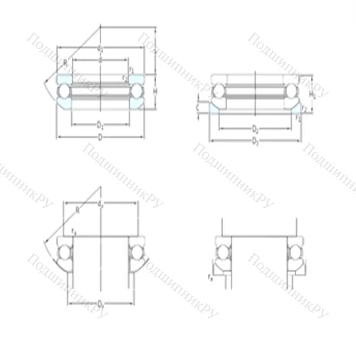 Подшипник шариковый упорный 53420M+U 420 от производителя  SKF
