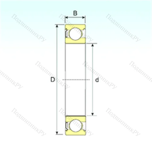 Подшипник шариковый радиальный 6222-Z от производителя  ISB
