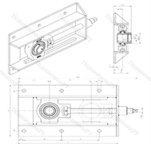 Подшипниковый узел шариковый радиальный EXT 206+WB от производителя  SNR