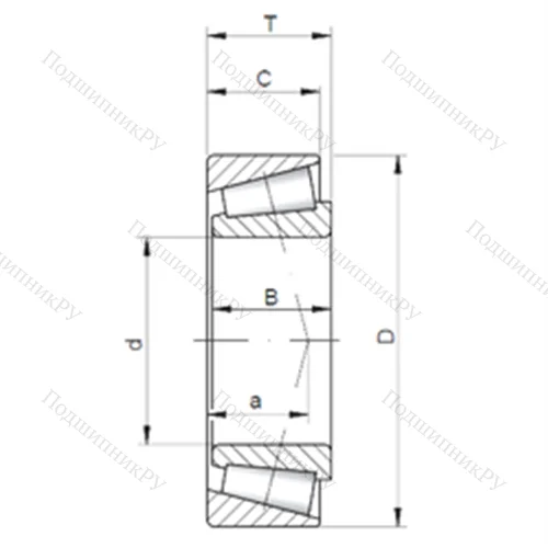 Подшипник роликовый радиально-упорный 33217 A от производителя  CX