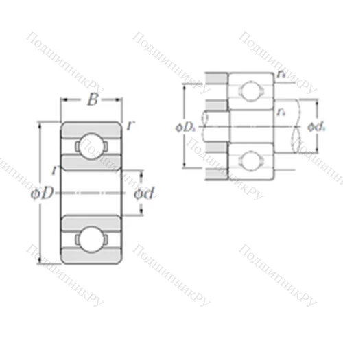 Подшипник шариковый радиальный BC 5-9