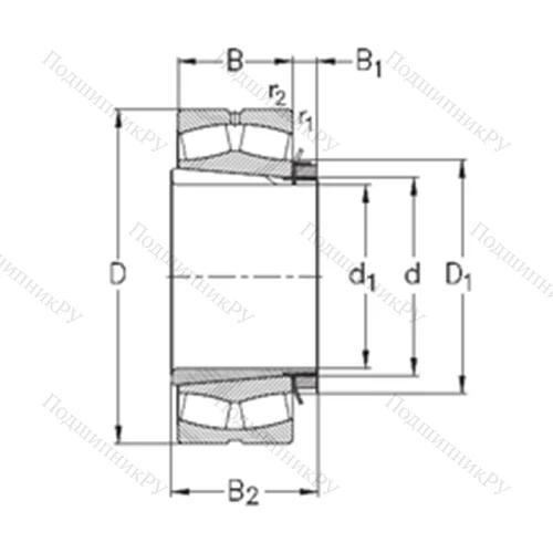 Подшипник роликовый радиальный самоцентрирующийся 239/800-K-MB-W 33+OH 39/800-H от производителя  NKE