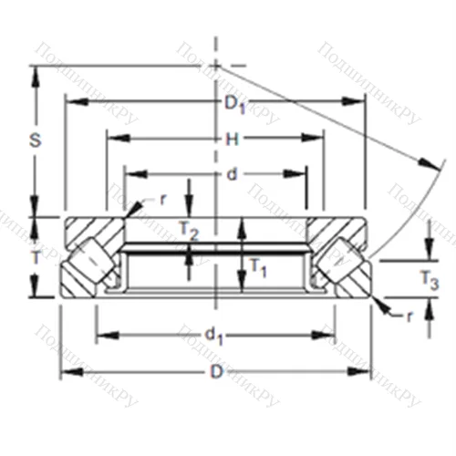 Подшипник роликовый упорно-радиальный 29360 от производителя  TIMKEN