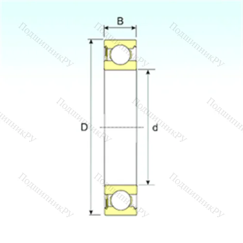 Подшипник шариковый радиальный 6024-RS от производителя  ISB