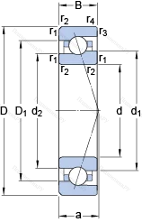 Подшипник 7007 CE/HCP 4A