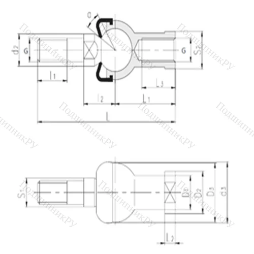 Подшипник скольжения сферический SQZL 20-RS от производителя  LS