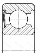 Подшипник  6302-RS (160302) размер 15x42x13 от производителя  SKF