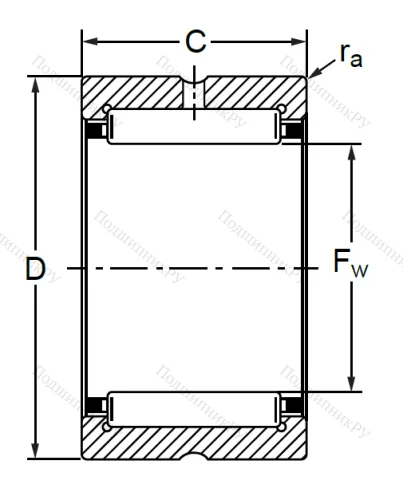 Подшипник RNA 4901 (4254901 K ГОСТ) в Новосибирске