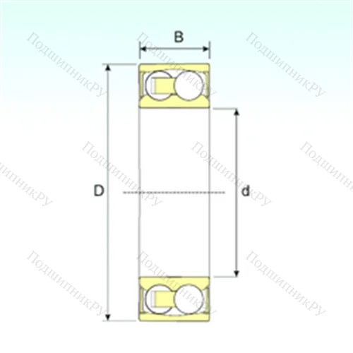 Подшипник шариковый радиальный самоцентрирующийся 2213-2RSTN 9 от производителя  ISB