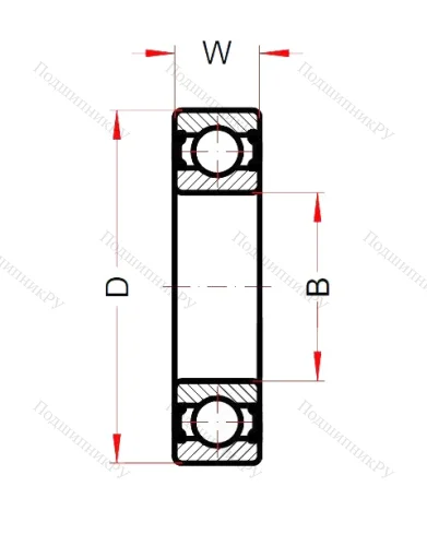 Высокотемпературный подшипник 6208 BHTS ZZ 280° от производителя  SNB