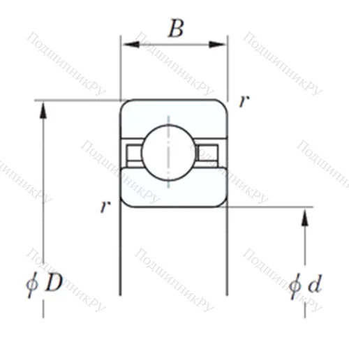 Подшипник шариковый радиальный KBC 047