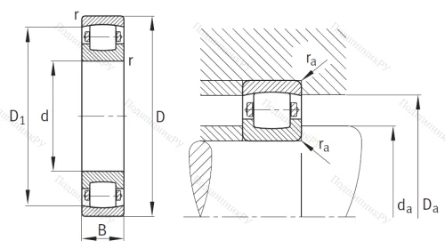 Сферический роликовый подшипник 20207 TVP от производителя  FAG