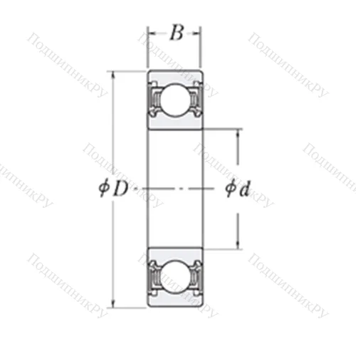 Подшипник шариковый радиальный MJ 1.1/2-2RS от производителя  RHP
