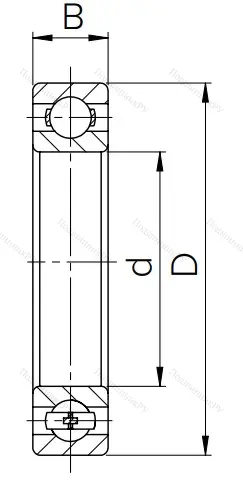 Шариковый однорядный подшипник  118 (6018) в Новосибирске