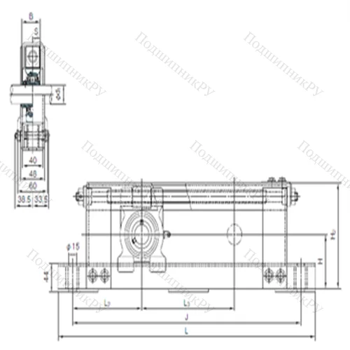 Подшипниковый узел шариковый радиальный UCTL 207+WL 200 от производителя  NACHI