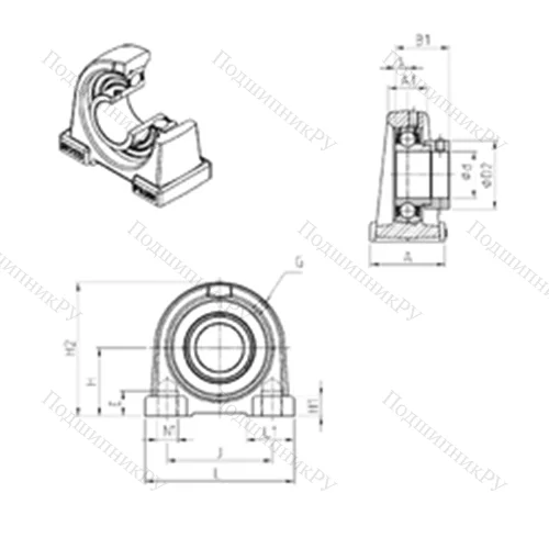 Подшипниковый узел шариковый радиальный ESPAE 204 от производителя  SNR