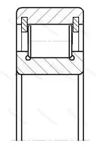Подшипник  102211 (NCL 211) размер 55x100x21 от производителя  ГПЗ-10-ГПЗ