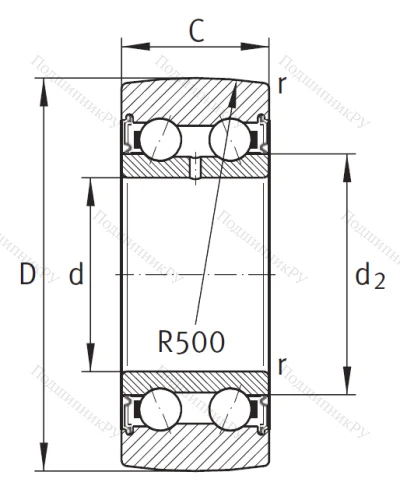 Подшипник LR 5205 2RS от производителя  INA
