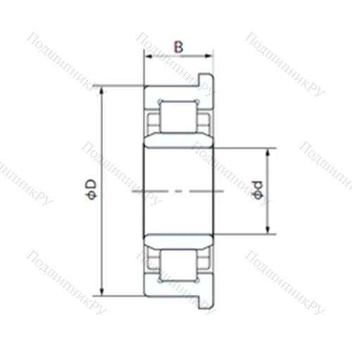 Подшипник роликовый радиальный 512099TVP 2