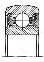 Модификация подшипника 6-1580206А размер 30x62x18 от производителя  ГПЗ-23