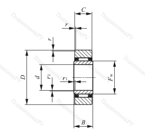Опорный ролик  NAST 20 в Новосибирске