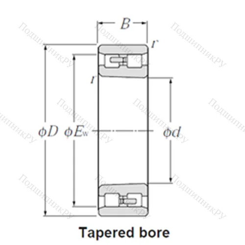Подшипник роликовый радиальный NN 3017K