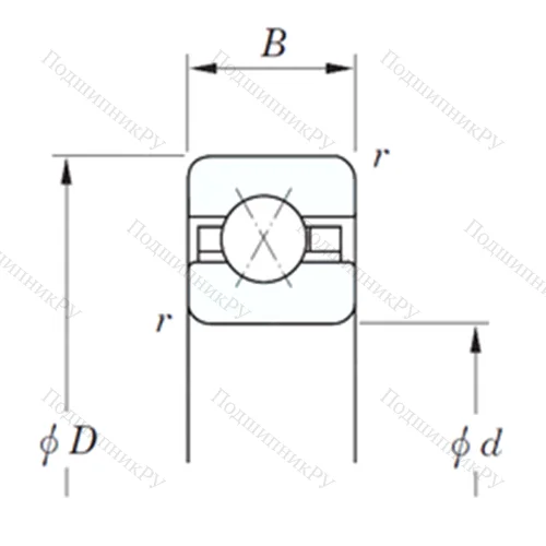Подшипник шариковый радиально-упорный KAX 050