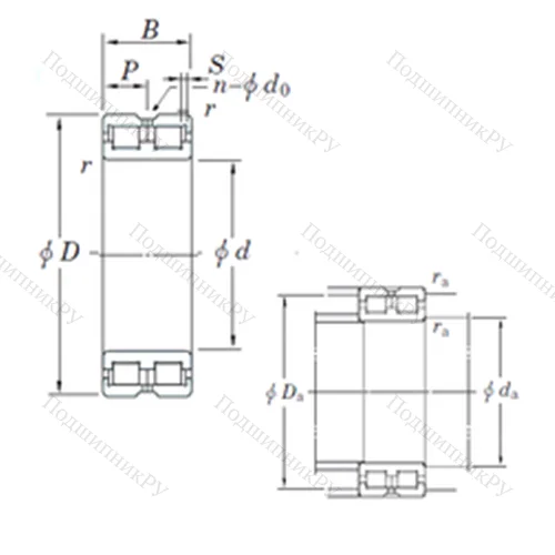 Подшипник роликовый радиальный DC 4926VW