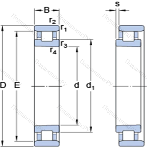 Прецизионные однорядные цилиндрические роликоподшипники N 1013 KPHA/HC 5SP от производителя  SKF
