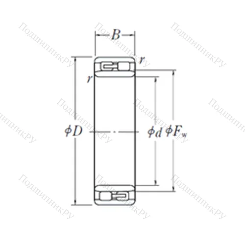 Подшипник роликовый радиальный NNU 4930