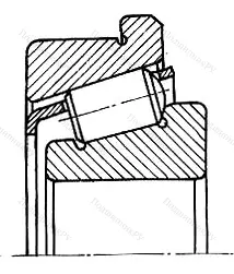 Подшипник  67304 (30304R) размер 20x52x16,25 от производителя  ГПЗ-6