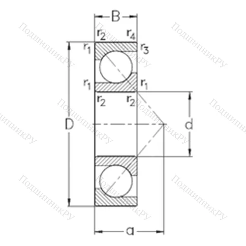 Подшипник шариковый радиально-упорный 7224-BCB-MP