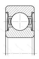Подшипник  6404-ZZ (80404) размер 20x72x19 от производителя  SKF