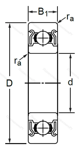 Дюймовый шариковый подшипник RMS 6 ZZ (MJ 3/4-2Z) в Новосибирске