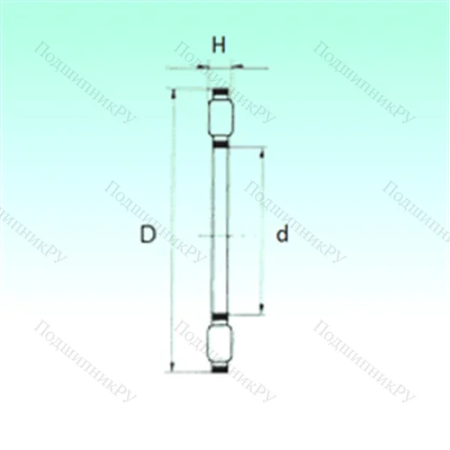 Подшипник роликовый упорный K 81117TN от производителя  NBS