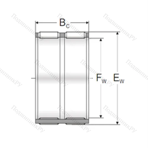 Подшипник игольчатый радиальный K 50x57x36ZWTN от производителя  MPZ