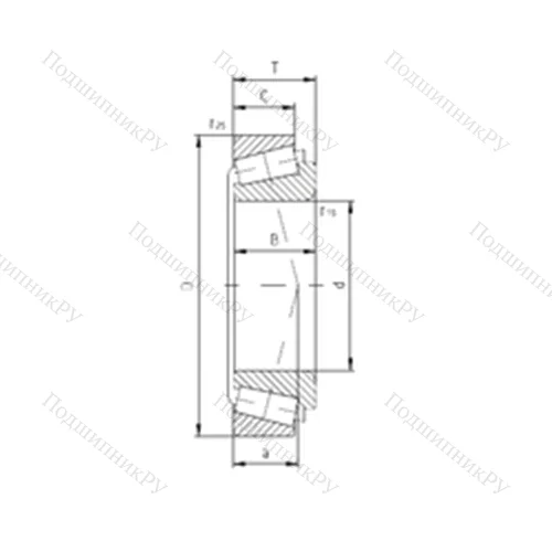 Подшипник роликовый радиально-упорный PLC 67-6 от производителя  ZVL