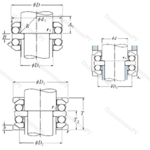 Подшипник шариковый упорный 54234XU от производителя  NSK
