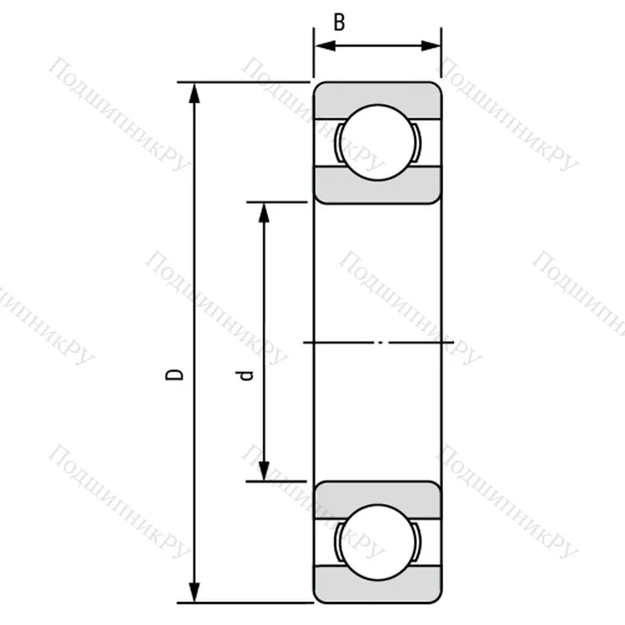 Подшипник  24 (624) размер 4x13x5