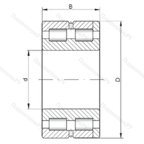 Подшипник роликовый радиальный NNC 4840 V от производителя  CX