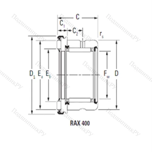 Подшипник комбинированный RAX 430 от производителя  TIMKEN Подшипник комбинированный RAX 430 от производителя  TIMKEN