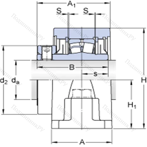 Стационарные роликоподшипниковые узлы (SKF ConCentra, для дюймовых валов) SYR 4-18 от производителя  SKF