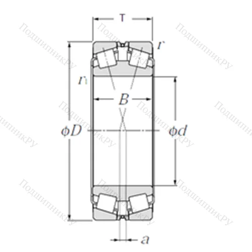 Подшипник роликовый радиально-упорный 323036E 1