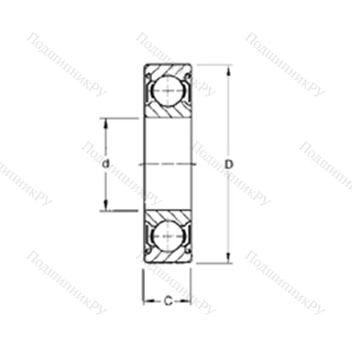 Подшипник шариковый радиальный 213KDD